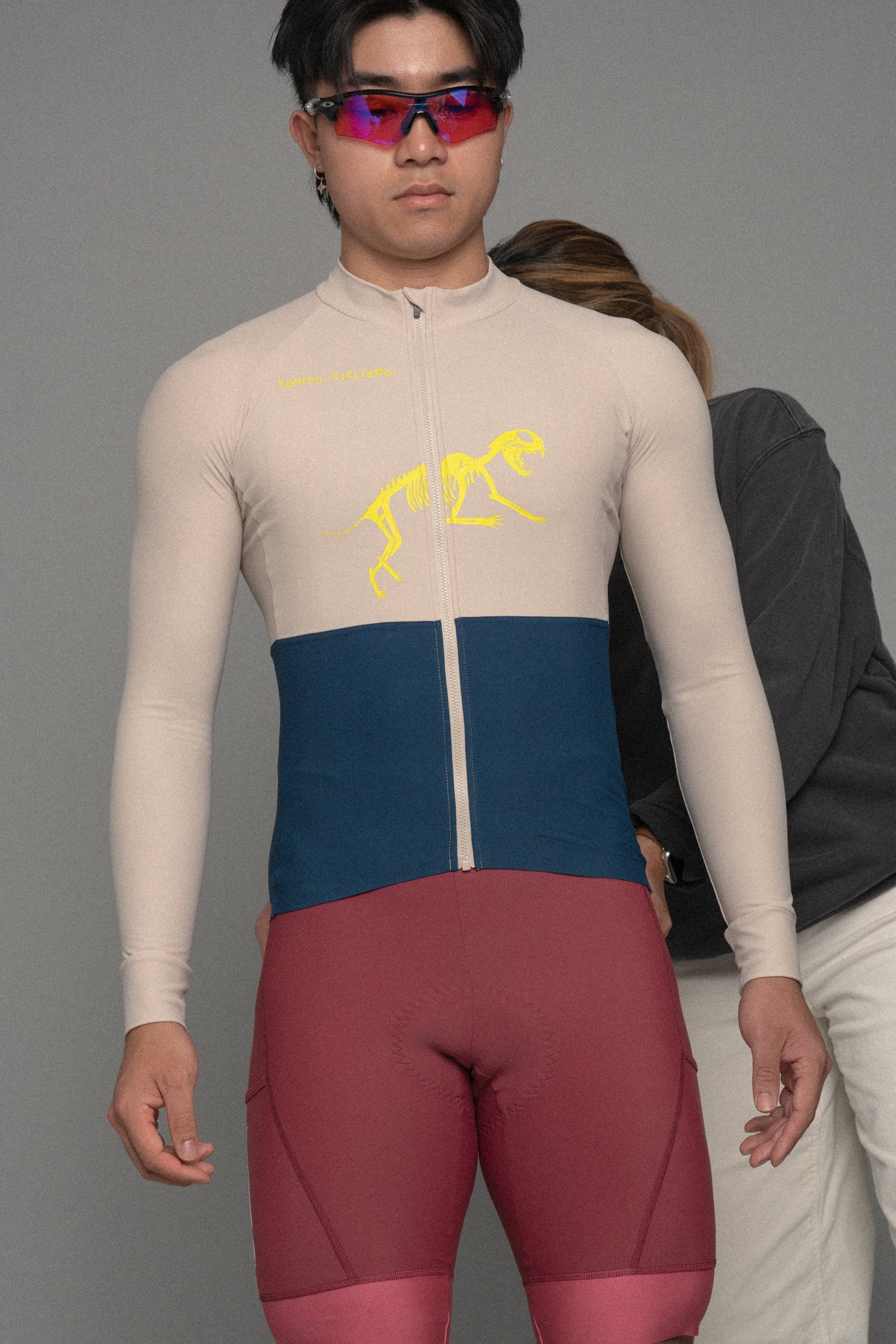 Sueño Long Sleeve Jersey Cream/Blue Block