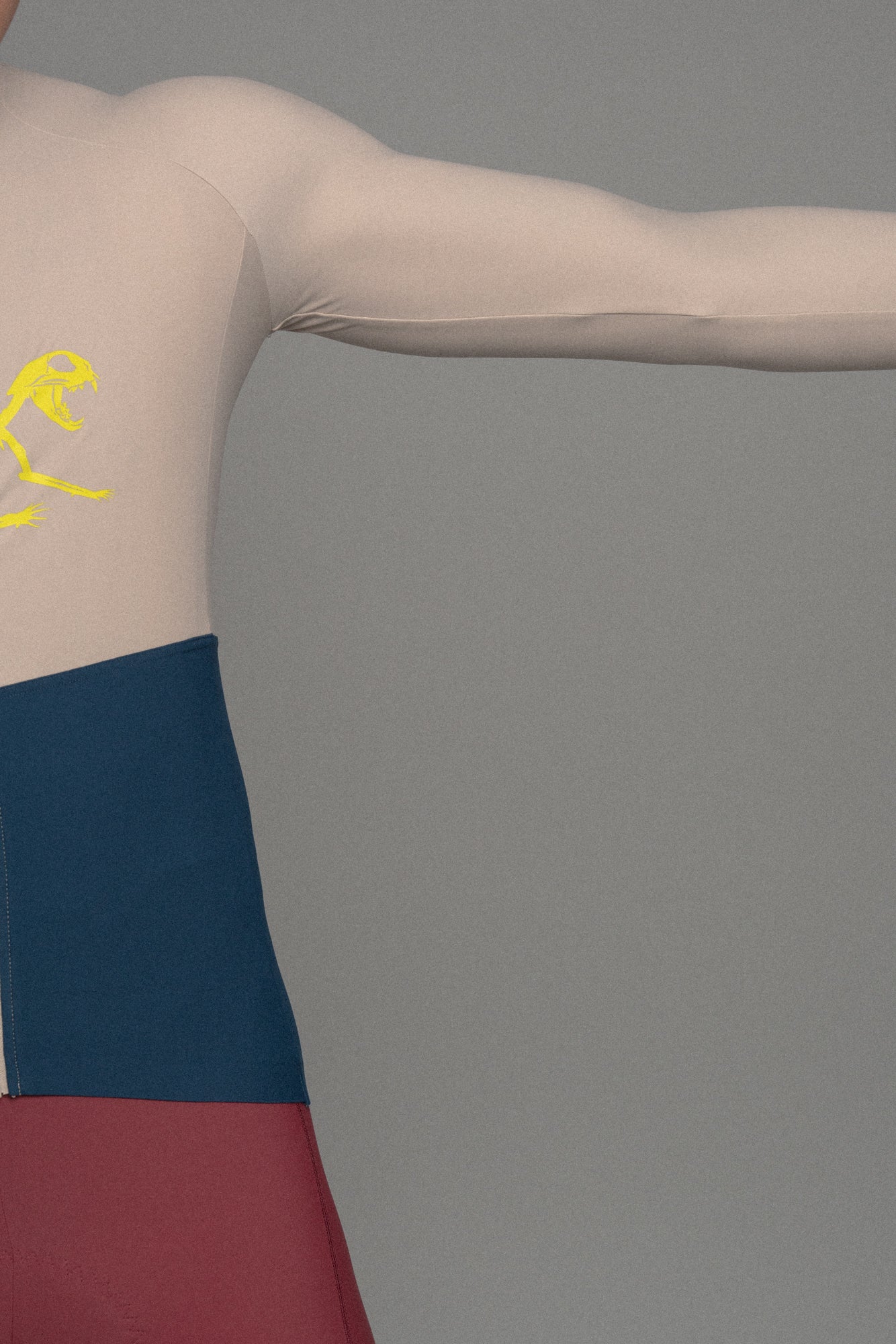 Sueño Long Sleeve Jersey Cream/Blue Block