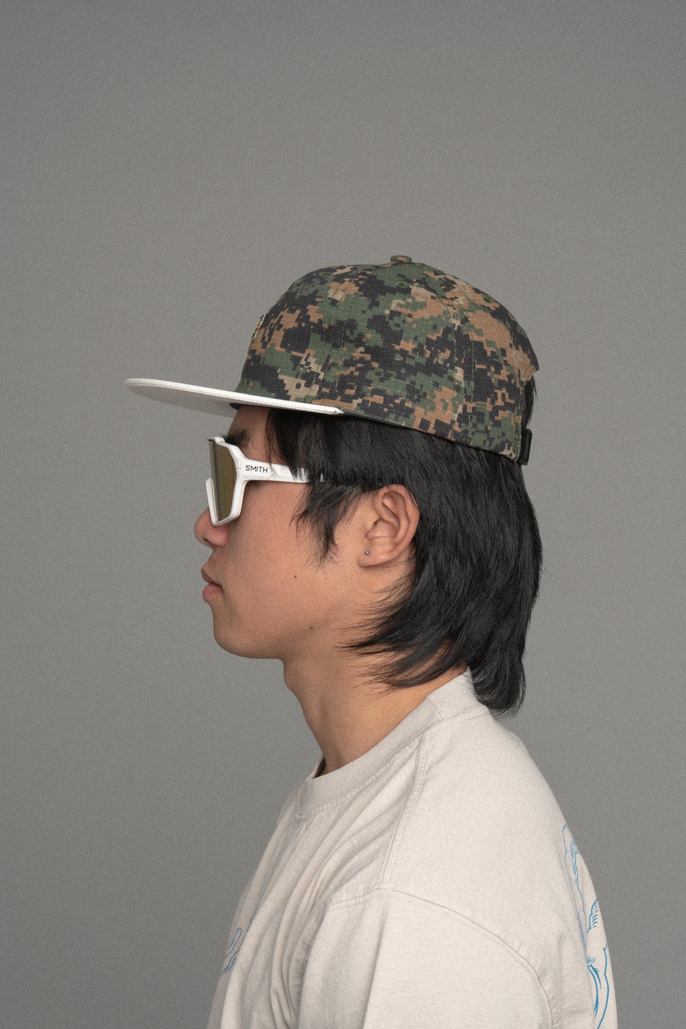 Chubby Ball Cap Digi Camo/White Bill