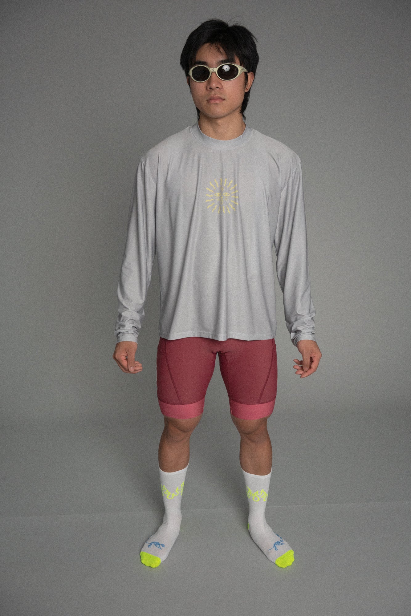 Mostly Good Times LS Tech Tee Grey