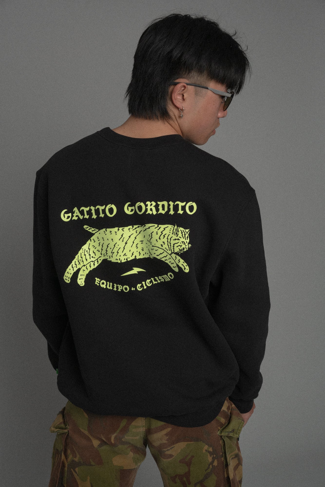 Gatito Gordito Crewneck Black