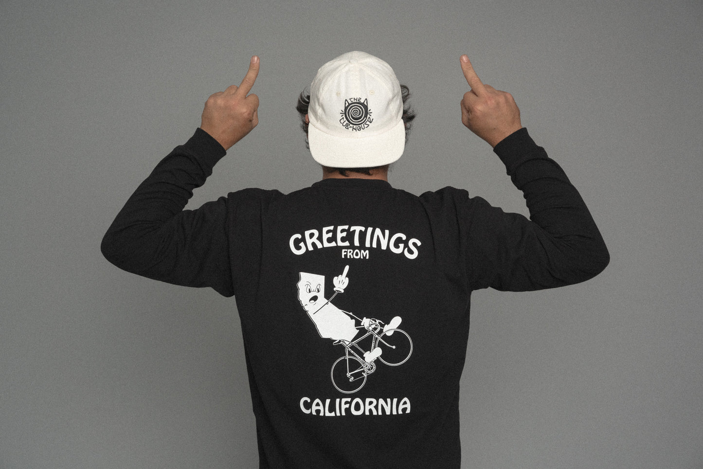 Greetings from California LS Tee Black