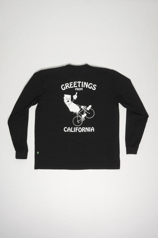 Greetings from California LS Tee Black