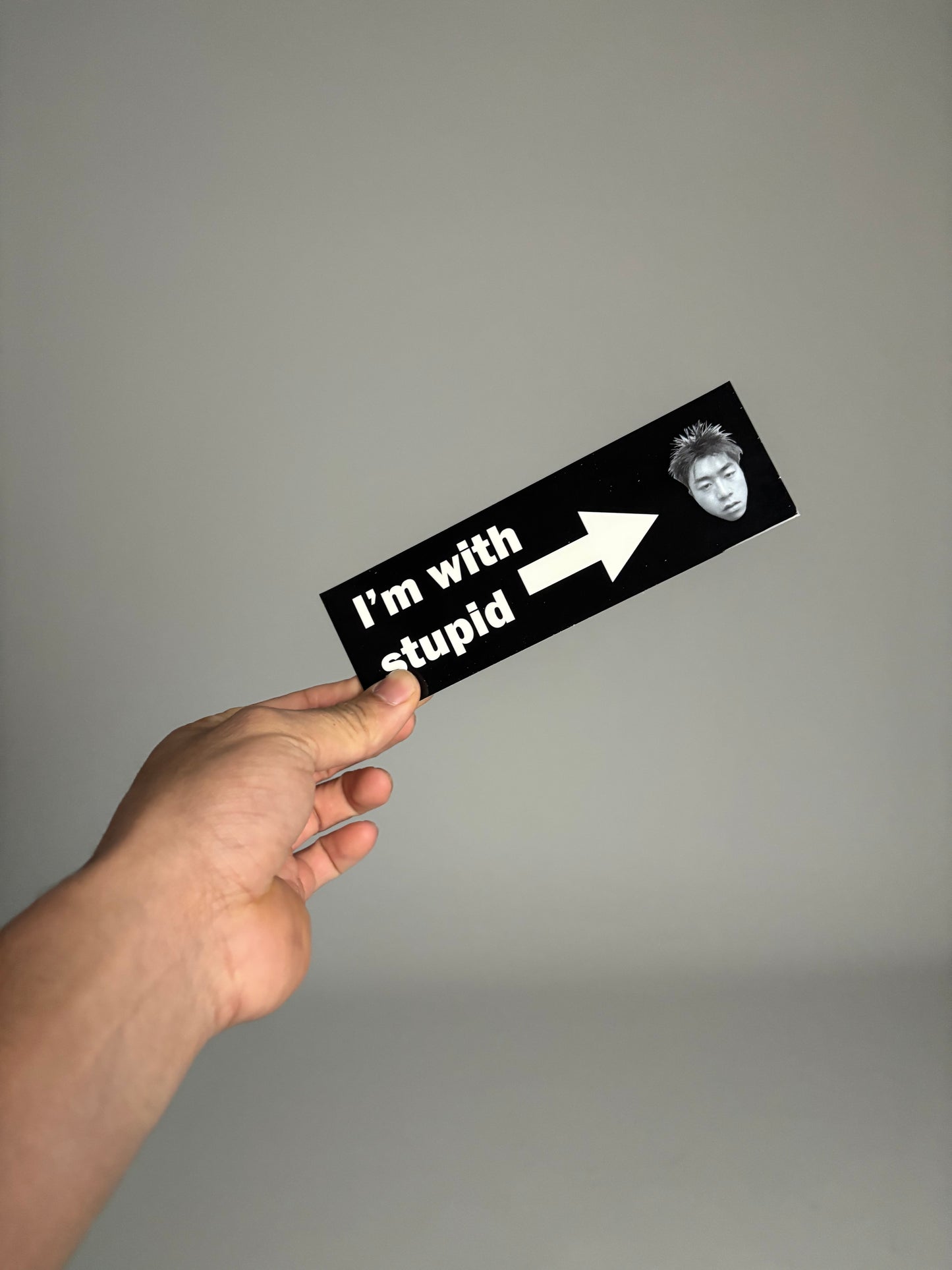 I’m with Stupid Sticker