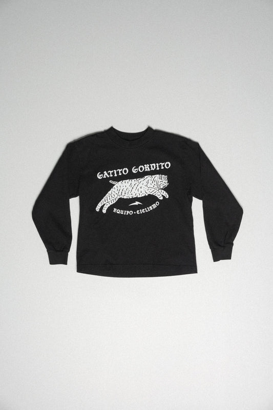 Lil Cubs Gatito Long Sleeve Black