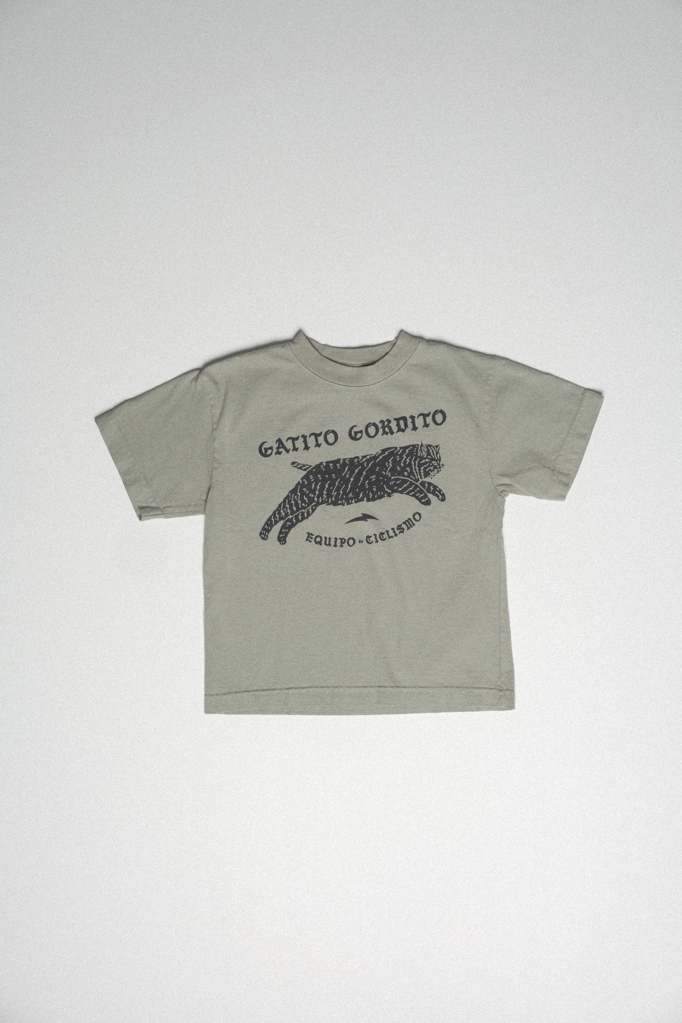 Lil Cubs Gatito Tee Sage