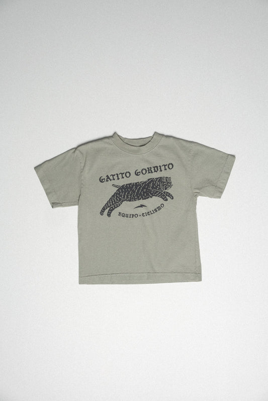Lil Cubs Gatito Tee Sage