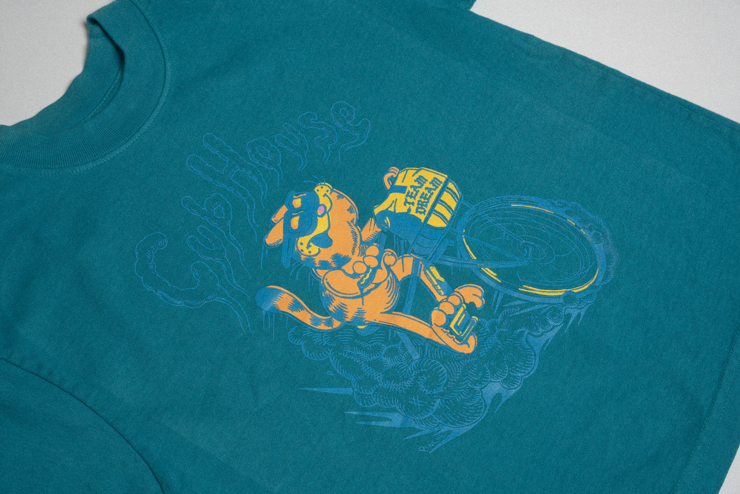 Lil Cubs Thicc and Dirty Cat Tee Blue