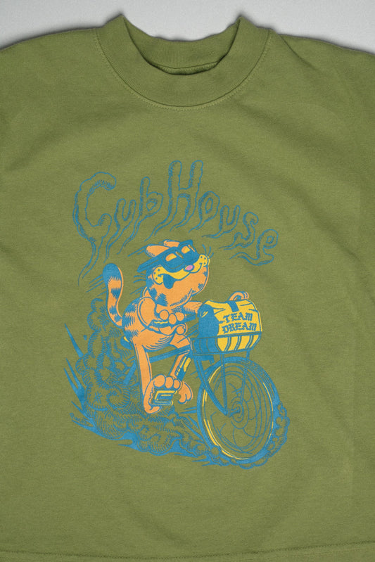 Lil Cubs Thicc and Dirty Cat Tee Green