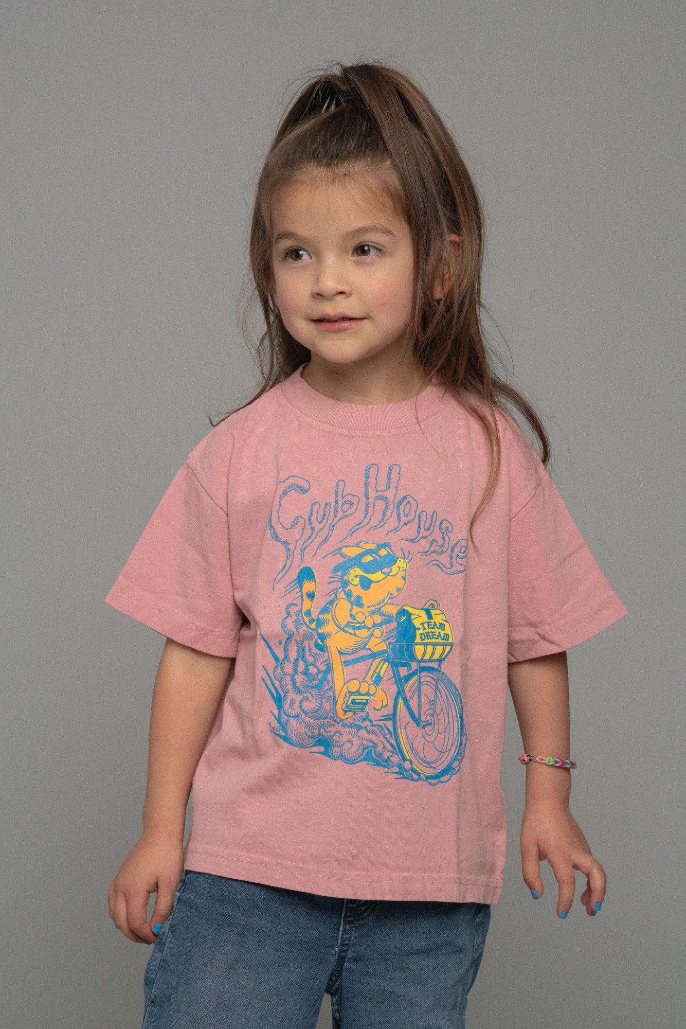 Lil Cubs Thicc and Dirty Cat Tee Pink