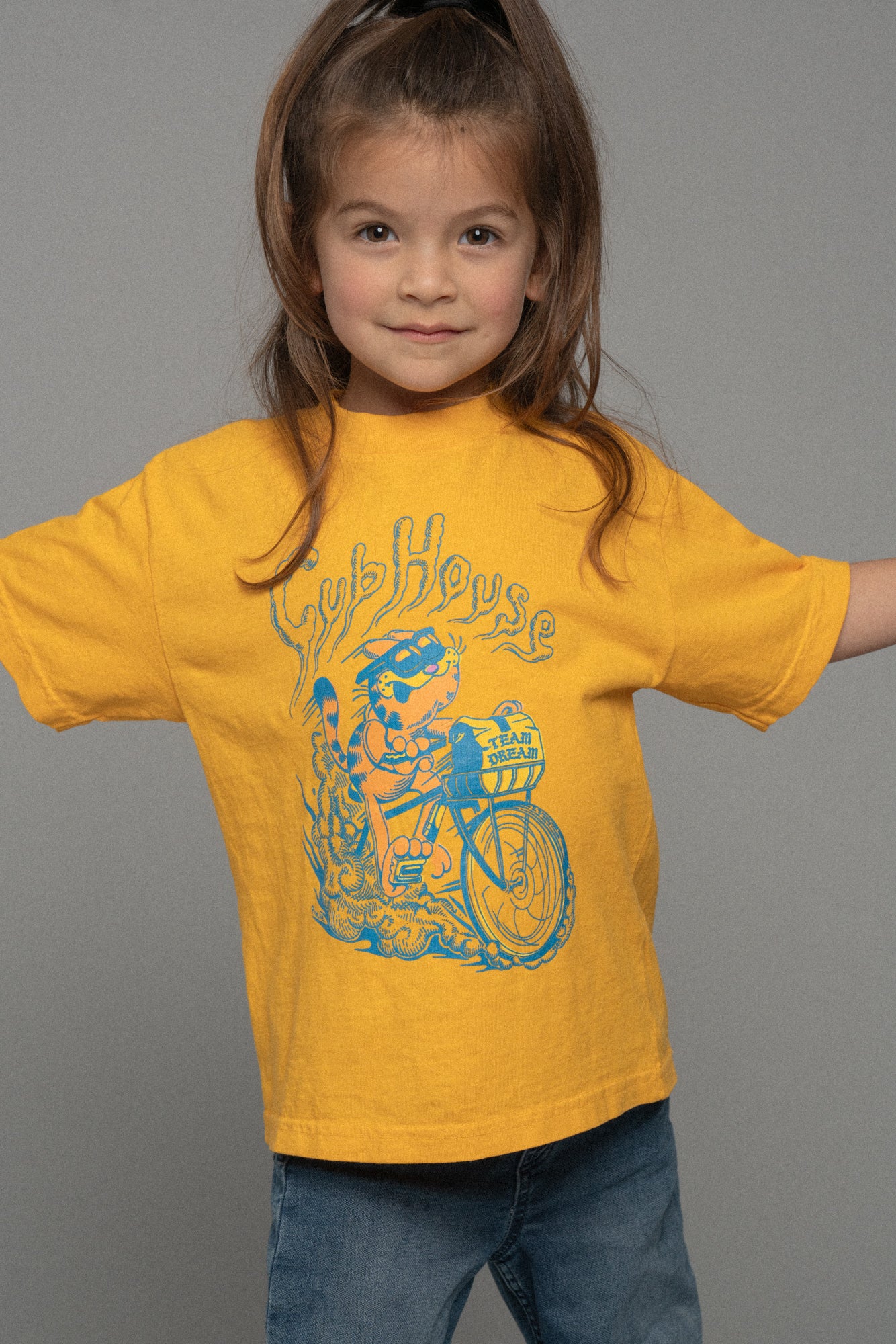 Lil Cubs Thicc and Dirty Cat Tee Yellow