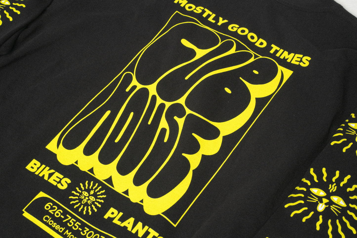 Mostly Good Times LS Tee Black