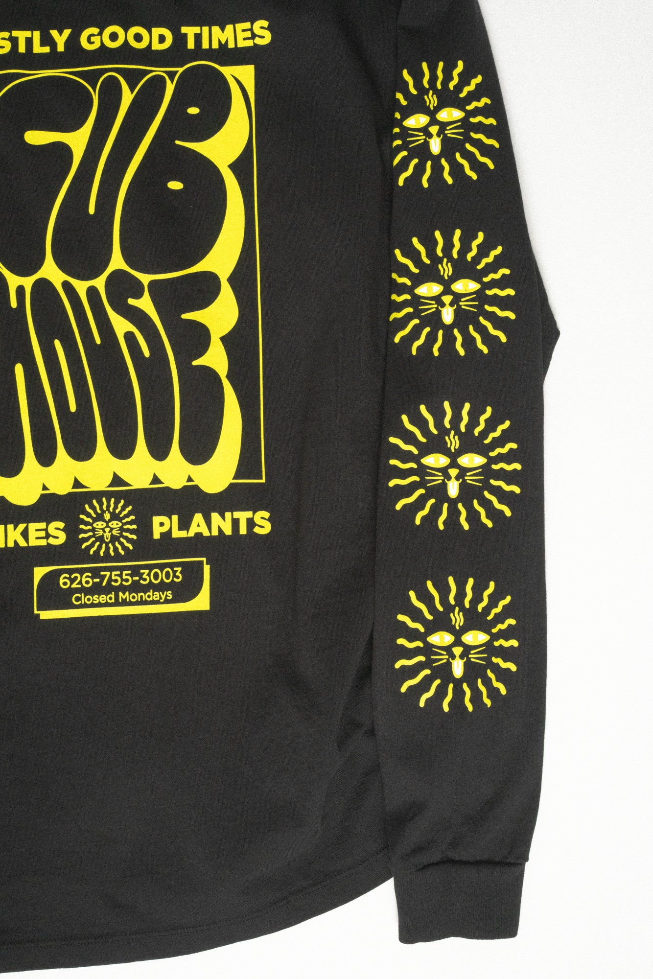 Mostly Good Times LS Tee Black