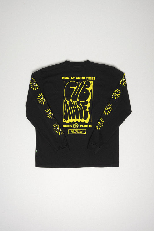 Mostly Good Times LS Tee Black
