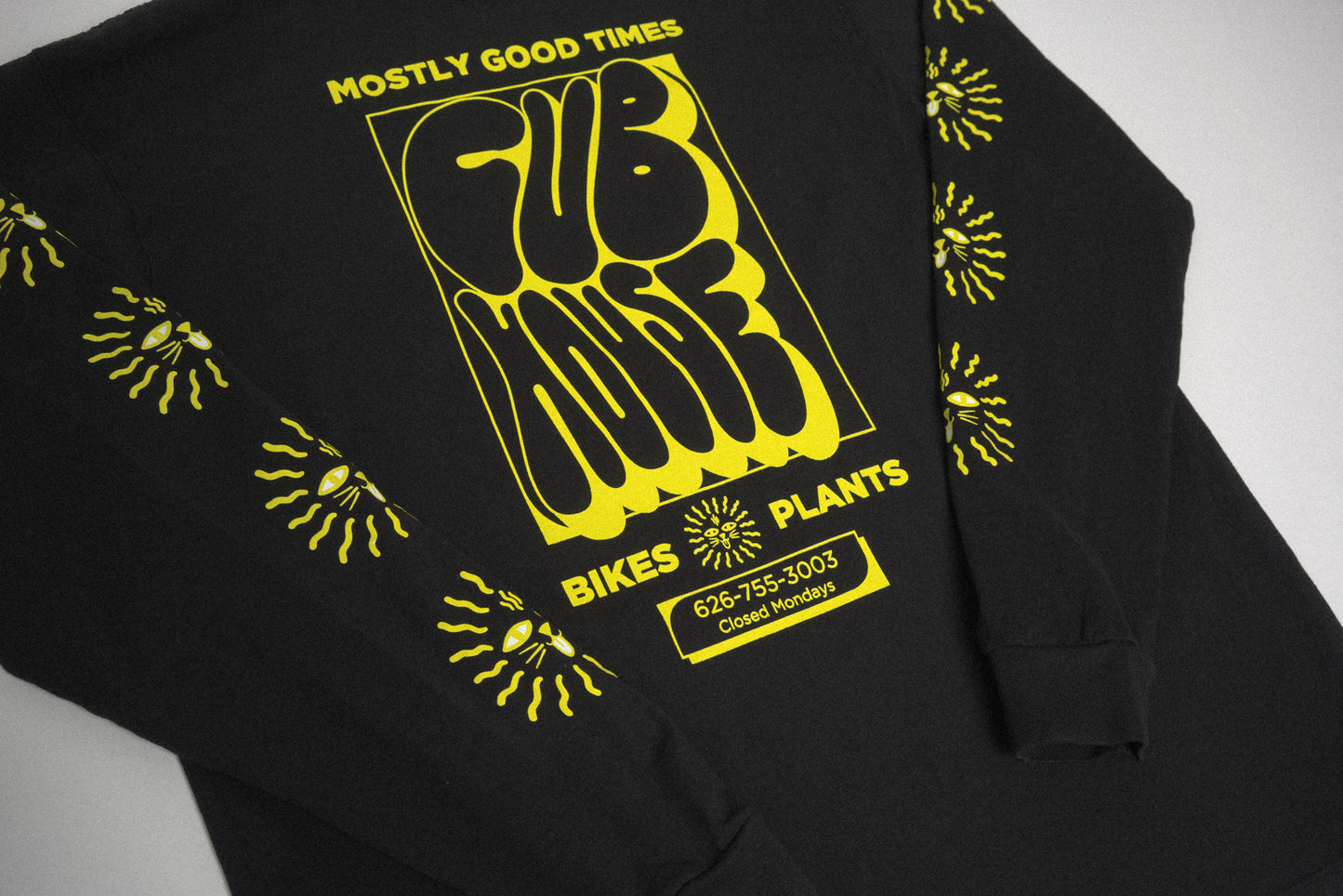 Mostly Good Times LS Tee Black