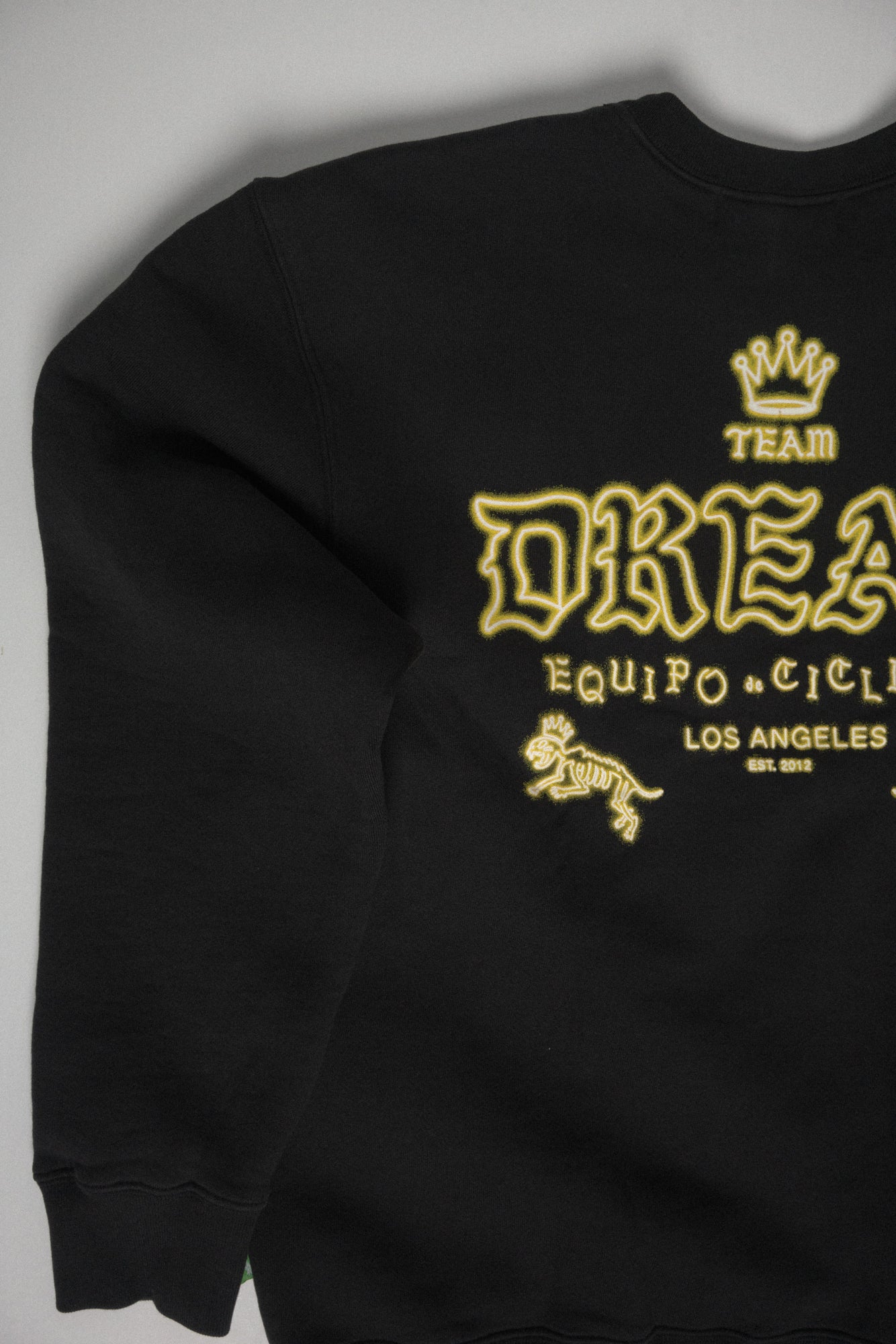 Neon Script Crewneck Black