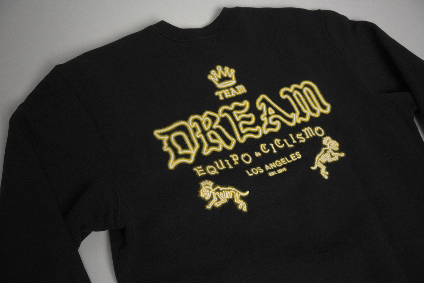 Neon Script Crewneck Black