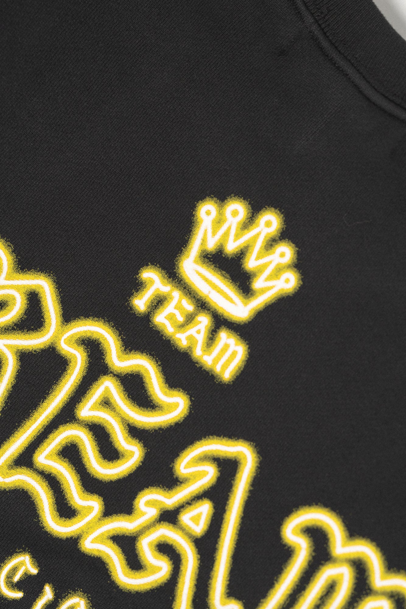 Neon Script Crewneck Black