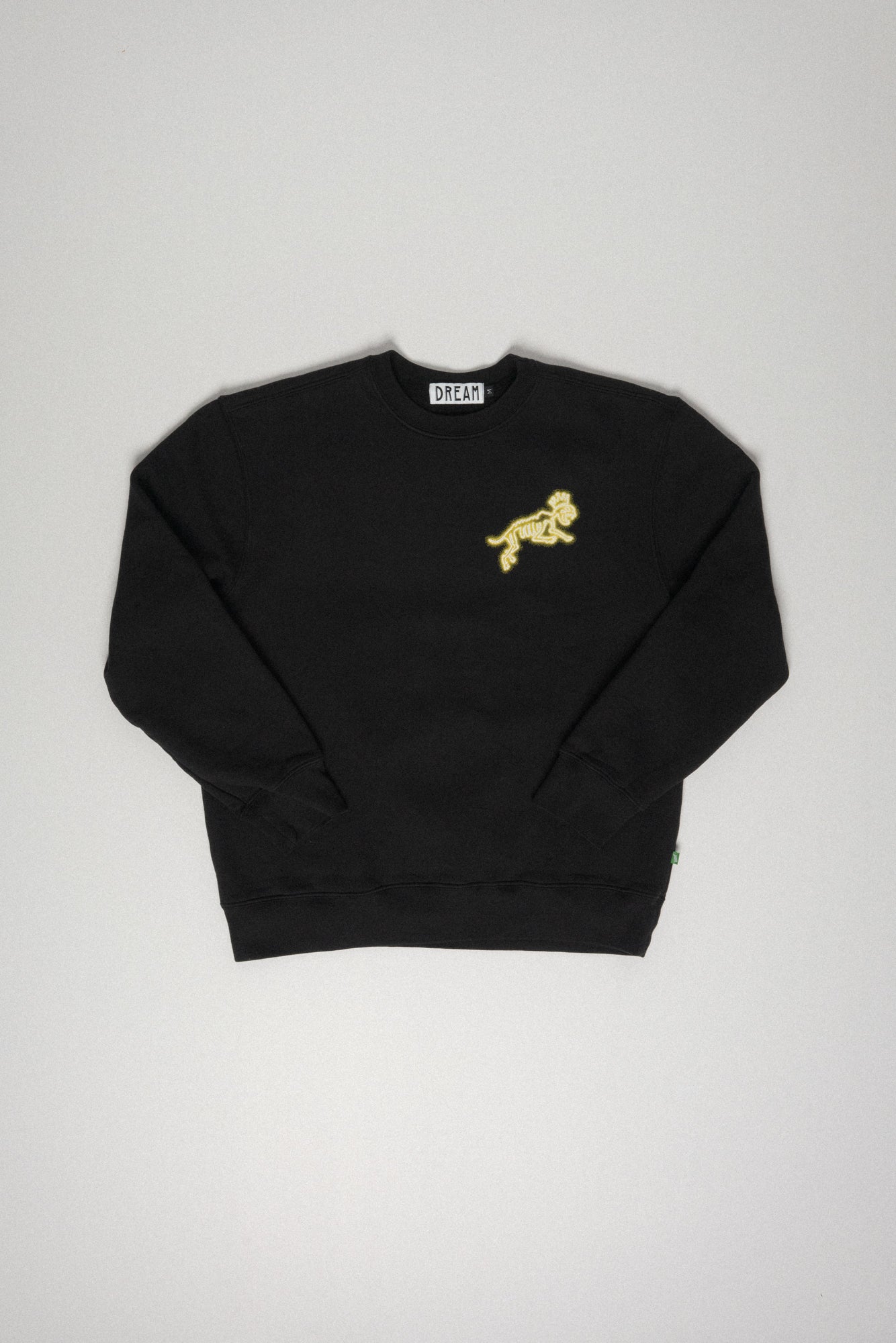 Neon Script Crewneck Black