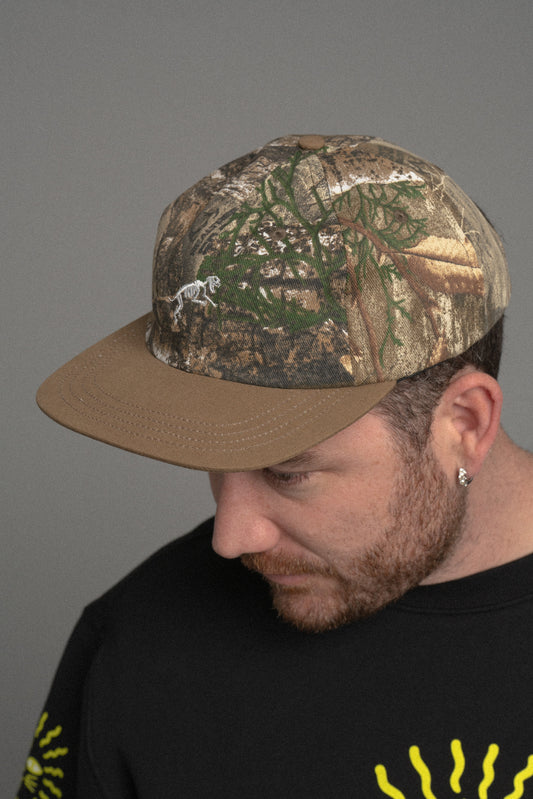 Mini Boney Ball Cap Real Tree Camo/Khaki Brim