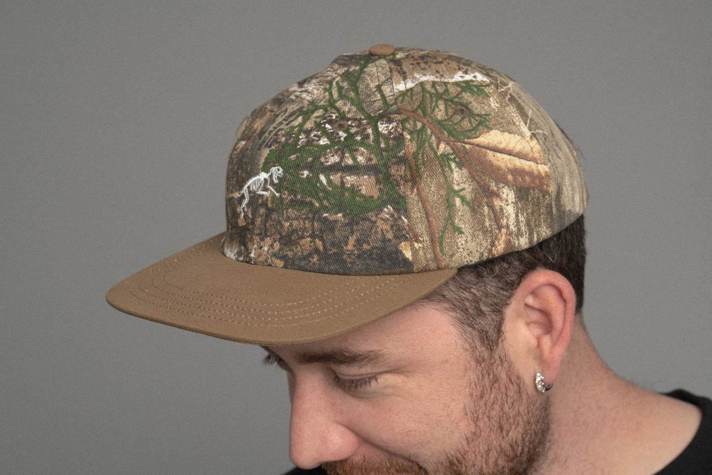 Mini Boney Ball Cap Real Tree Camo/Khaki Brim
