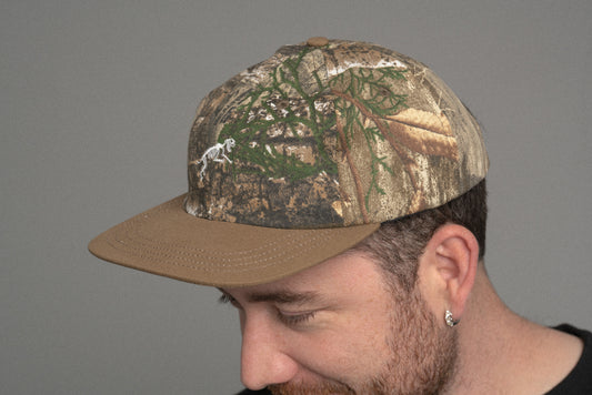 Mini Boney Ball Cap Real Tree Camo/Khaki Brim