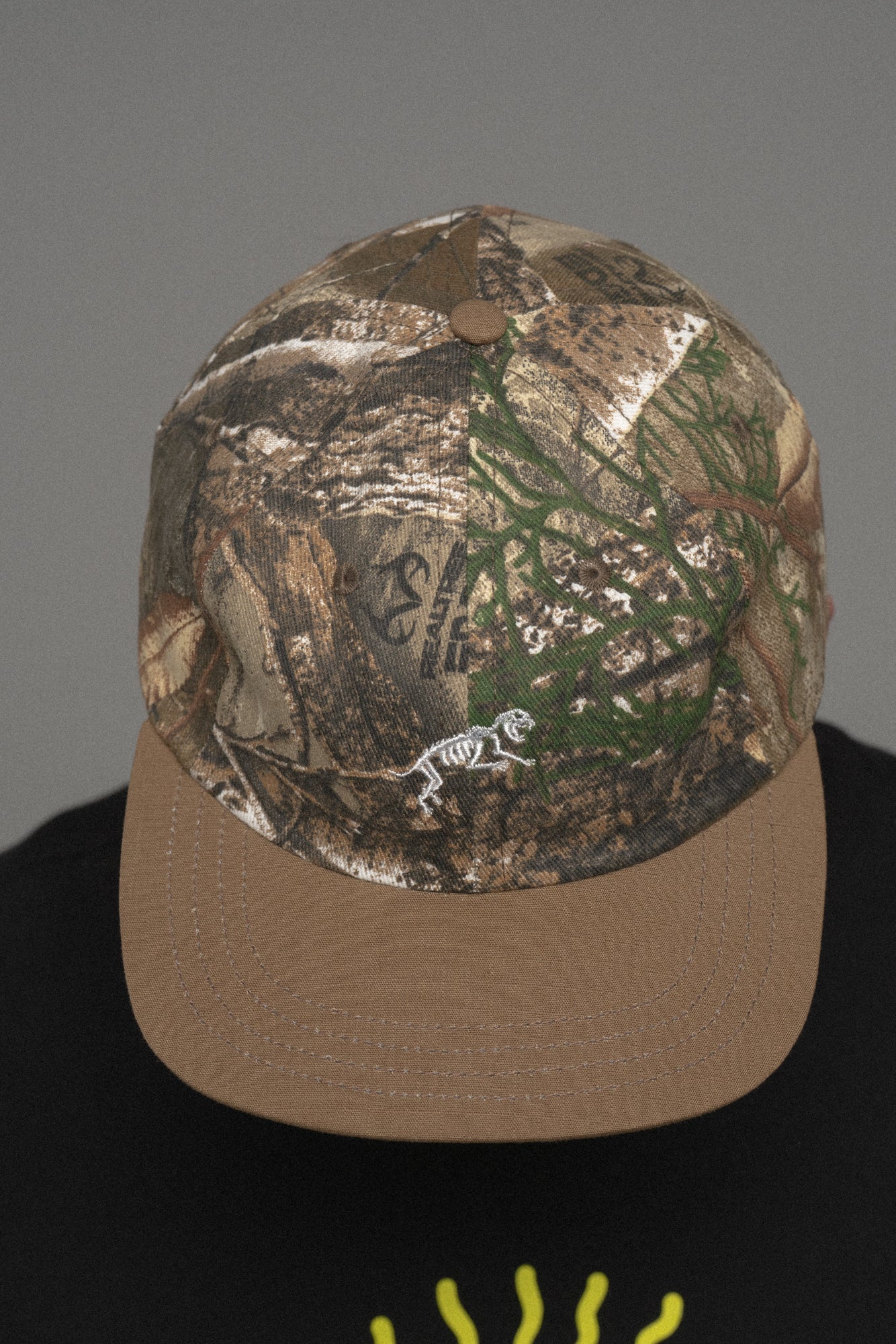 Mini Boney Ball Cap Real Tree Camo/Khaki Brim