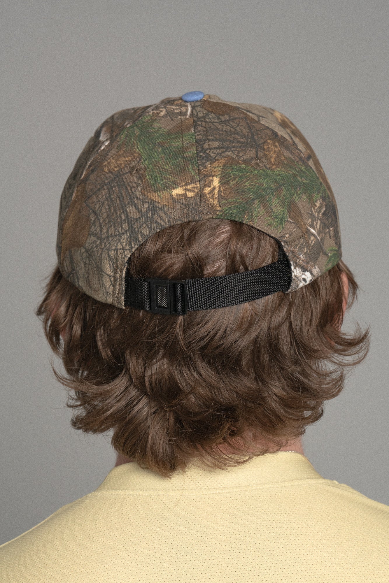 Mini Boney Ball Cap Real Tree Camo/Blue Brim
