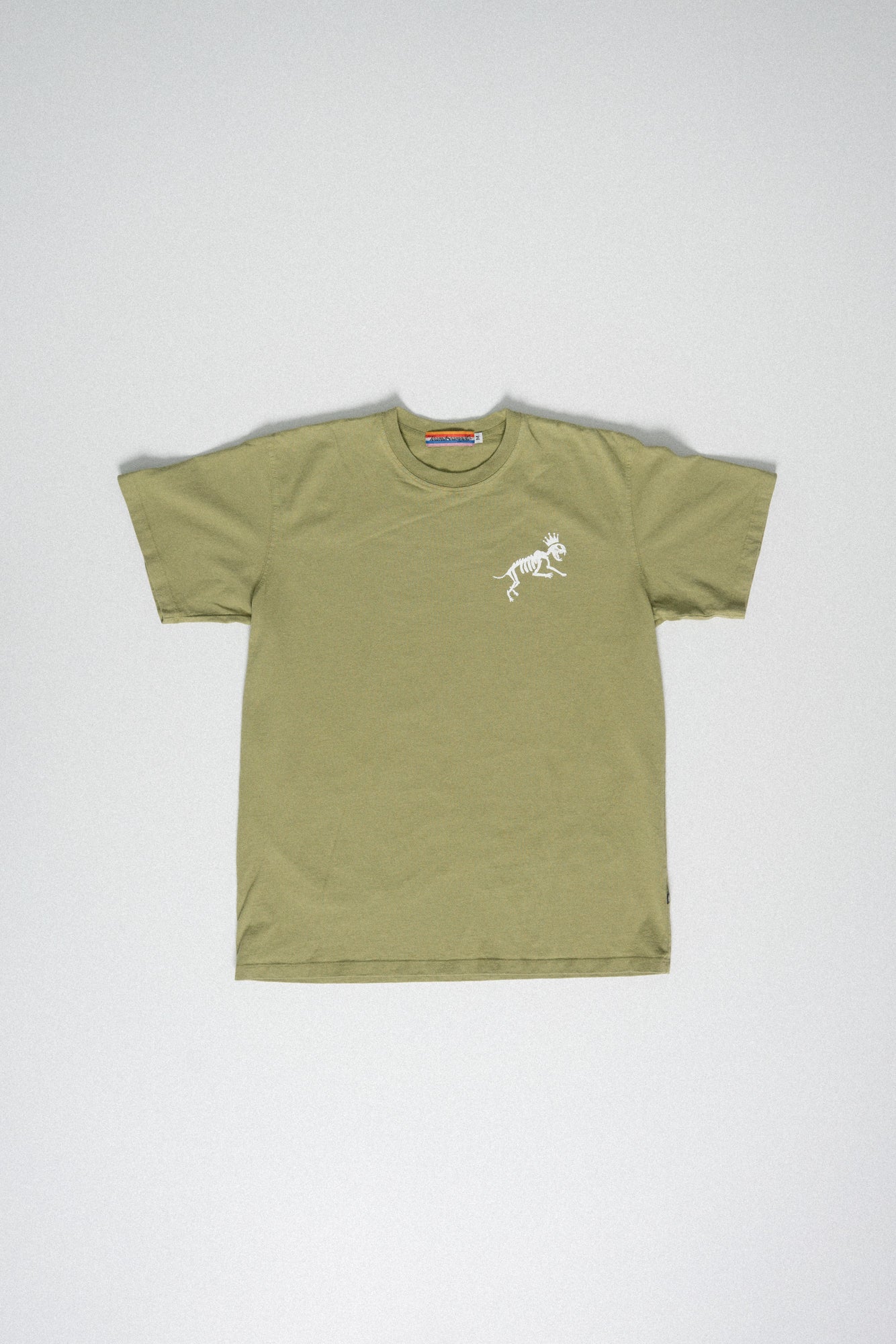 Classic Fit Crown Script Tee Green