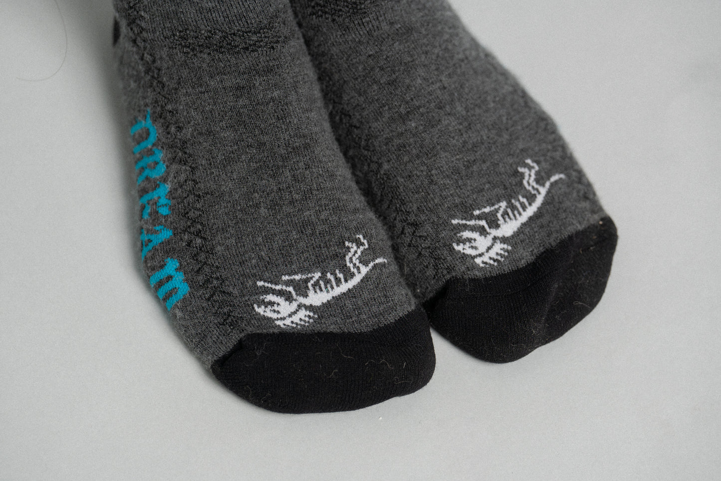 Thicky Thic Wool Boney Socks Charcoal