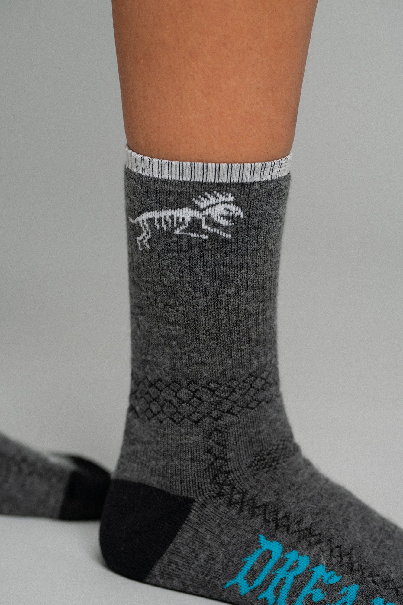 Thicky Thic Wool Boney Socks Charcoal