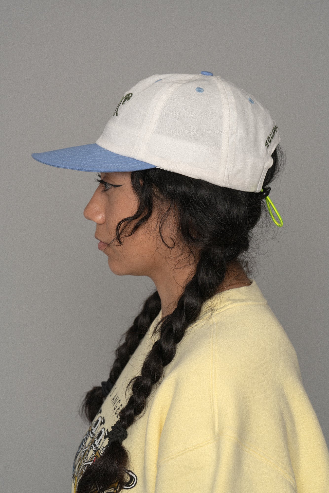 Boney Packable Cap White/Sky Blue