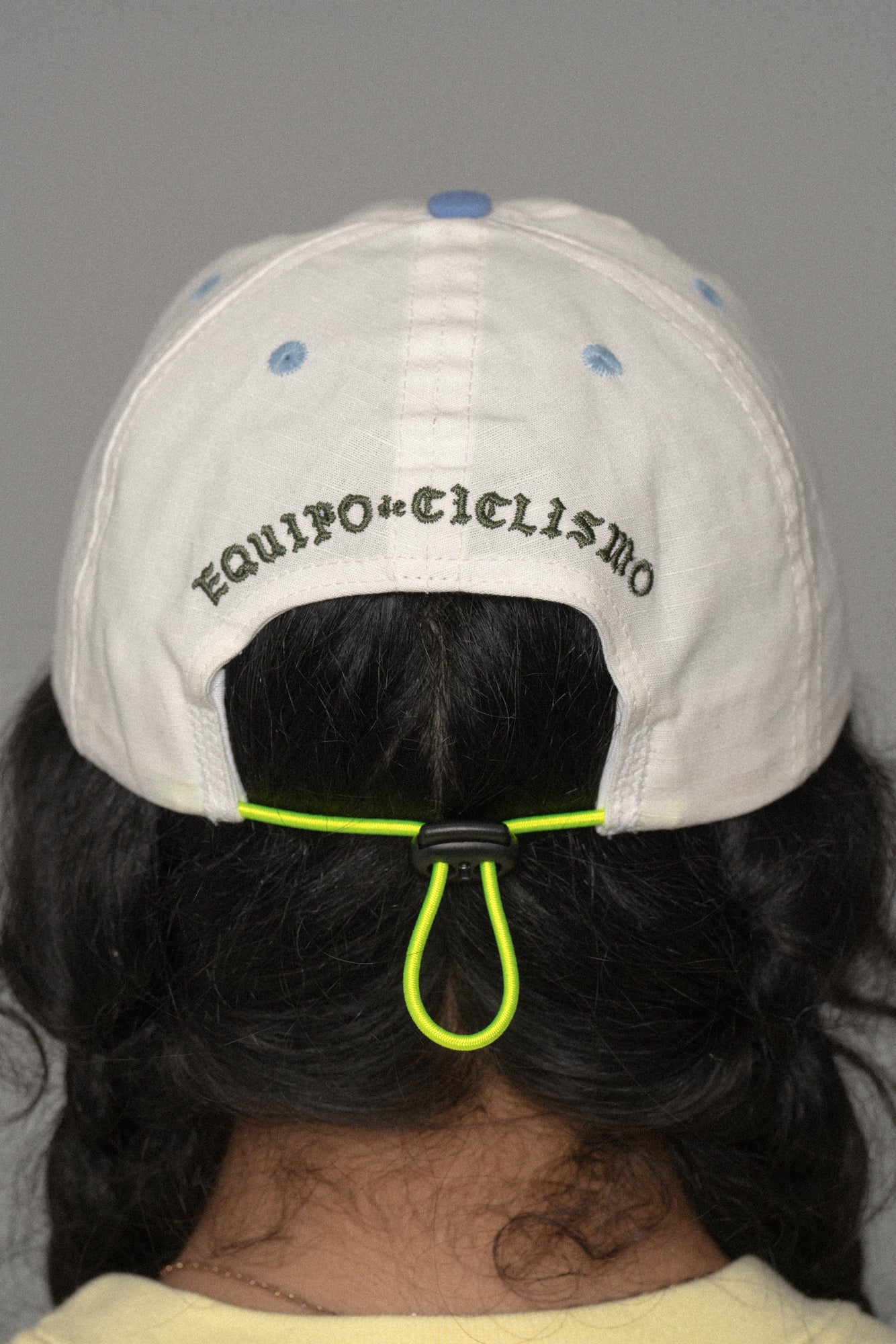 Boney Packable Cap White/Sky Blue