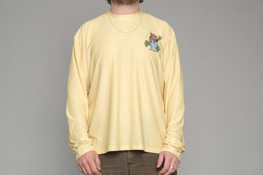 Bucket Cat LS Tech Tee Yellow