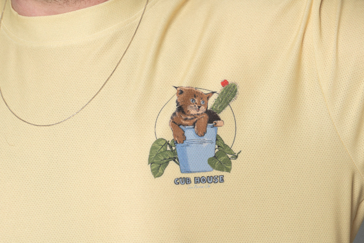 Bucket Cat LS Tech Tee Yellow