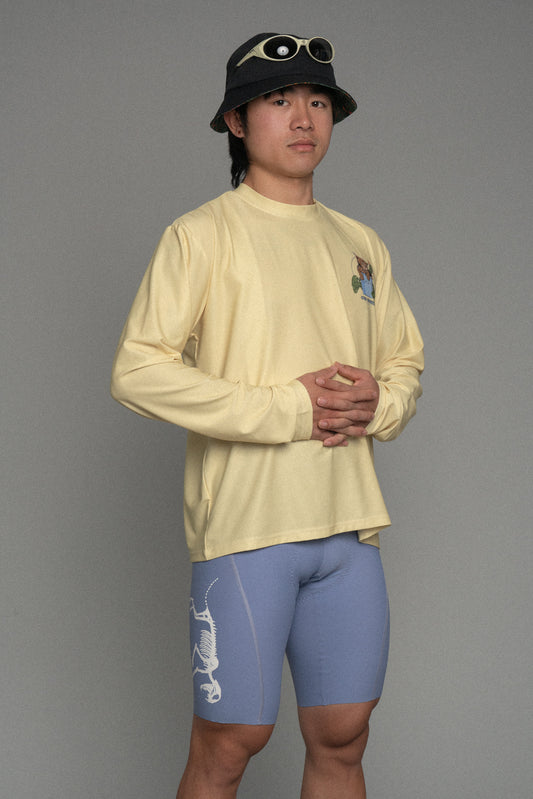Bucket Cat LS Tech Tee Yellow